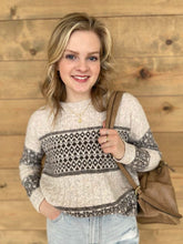 Pattern Cable Sweater